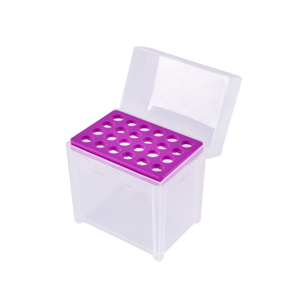 Empty Pipette tips Box, PP, 500-10000 uL, 24 Place - 6 un.