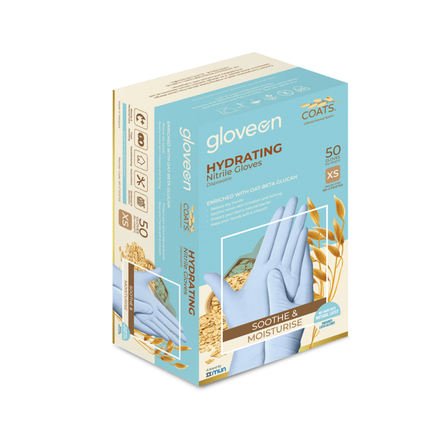 GloveOn COATS® - Nitrile Powder-Free Examination Gloves 50-Pack