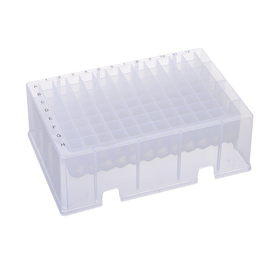 0.5ml, 96 Square Well Conical (“V”) Bottom (200ul Elution Plate) Deep Well Plate, 50 un.