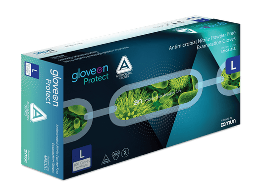 GloveOn Protect - Antimicrobial Nitrile Powder-Free Examination Gloves