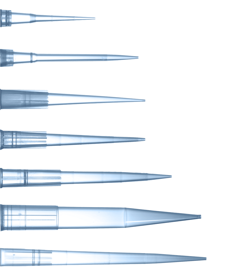 Pipette tips, PP, 100-1000 uL, Blue, Bulk, DNase/RNase free - 500 un