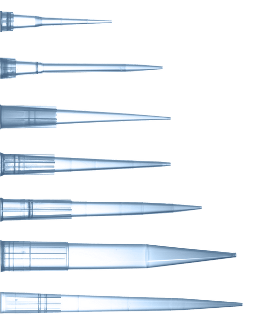 Pipette tips, PP, 100-1000 uL, Blue, Bulk, DNase/RNase free - 500 un