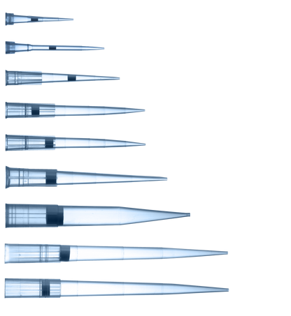 Standard Pipette Tips Bevelled Graduated - Bulk - 1-200 µL