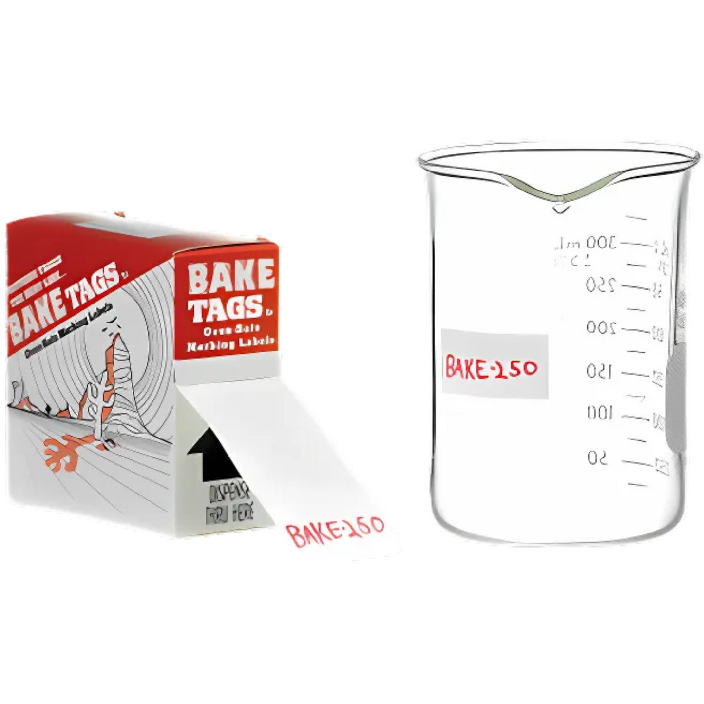 Bake Tags 1.50 x 0.75" 250/roll