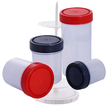 Sample Container for Stool Samples With Label & Spoon, 60 mL, Sterile, Ind. Wrapped - 350 un.