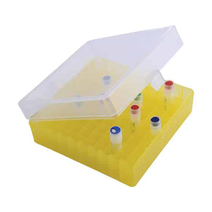 Cryo Box, Hinged Lid, PP, 100 Place (10 x 10 Array)