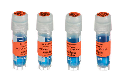 DT Cryo-Tags 1.50" x 0.50" & 3/8" spot