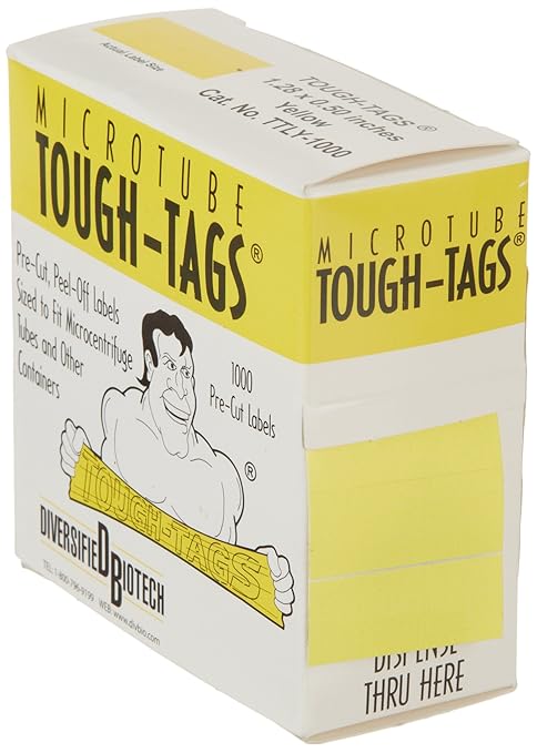 Tough-Tags 1.28 x 0.50" Yellow